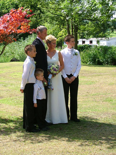 Gathered in the gardens